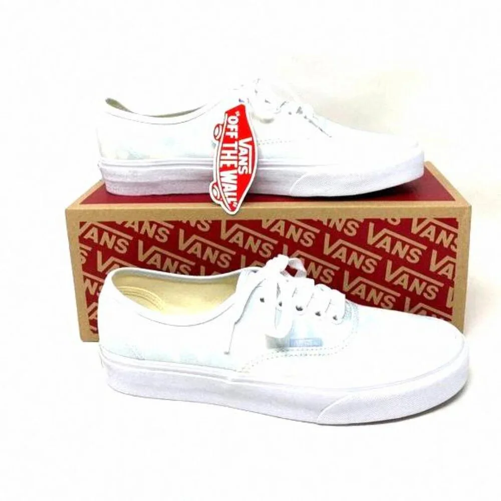 💖MEGA SALE💖VANS Women VN0A348A3XO Authentic Bleach Wash Ballad Canvas Blue